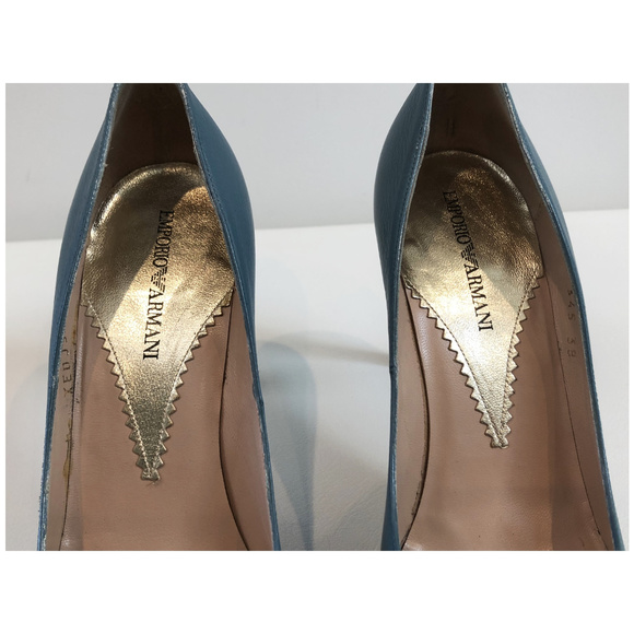 Emporio Armani High Heels Pump in Leather, Size 8 - Picture 7 of 8